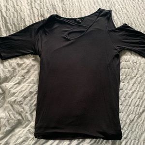 Goldray Garima Asymmetric Cold Shoulder Top